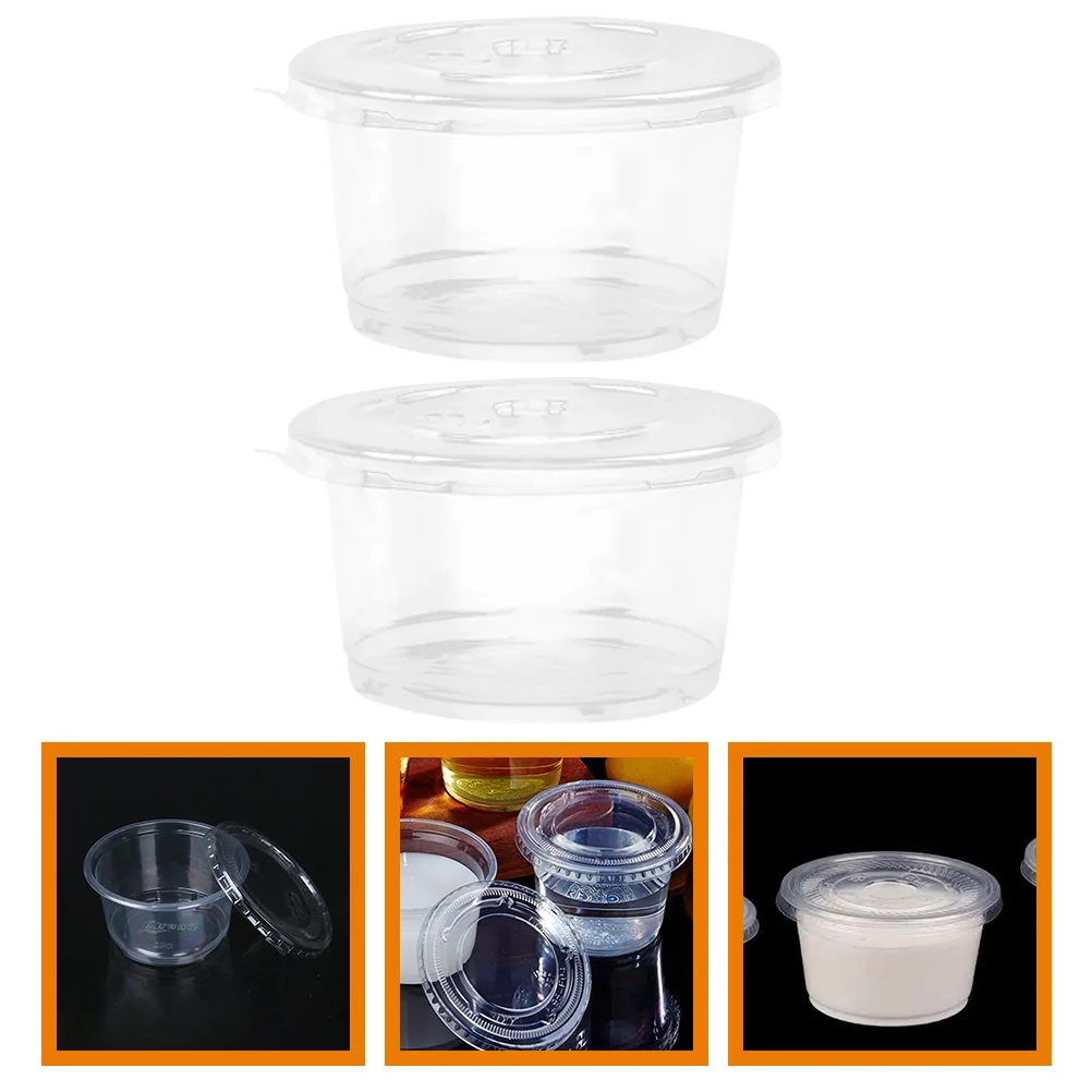 50 Pcs Plastic Pudding Cups Clear Tasting Party Dessert for Store Cream Ice Disposable
50 Pcs Plastic Pudding Cups Clear Tasting Party Dessert for Store Cream Ice Disposable