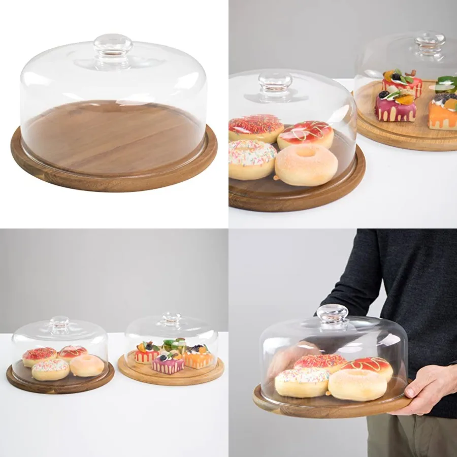 10.2''Glass Dessert Dome with Base, 11.8"Decorative Cake Tray with Glass Dome Cover, Cake Fruit Display Server Tray for Kitchen, Birthday, Weddings, Appetizer Dessert & Cheese Serving Platter
10.2''Glass Dessert Dome with Base, 11.8"Decorative Cake Tray with Glass Dome Cover, Cake Fruit Display Server Tray for Kitchen, Birthday, Weddings, Appetizer Dessert & Cheese Serving Platter
