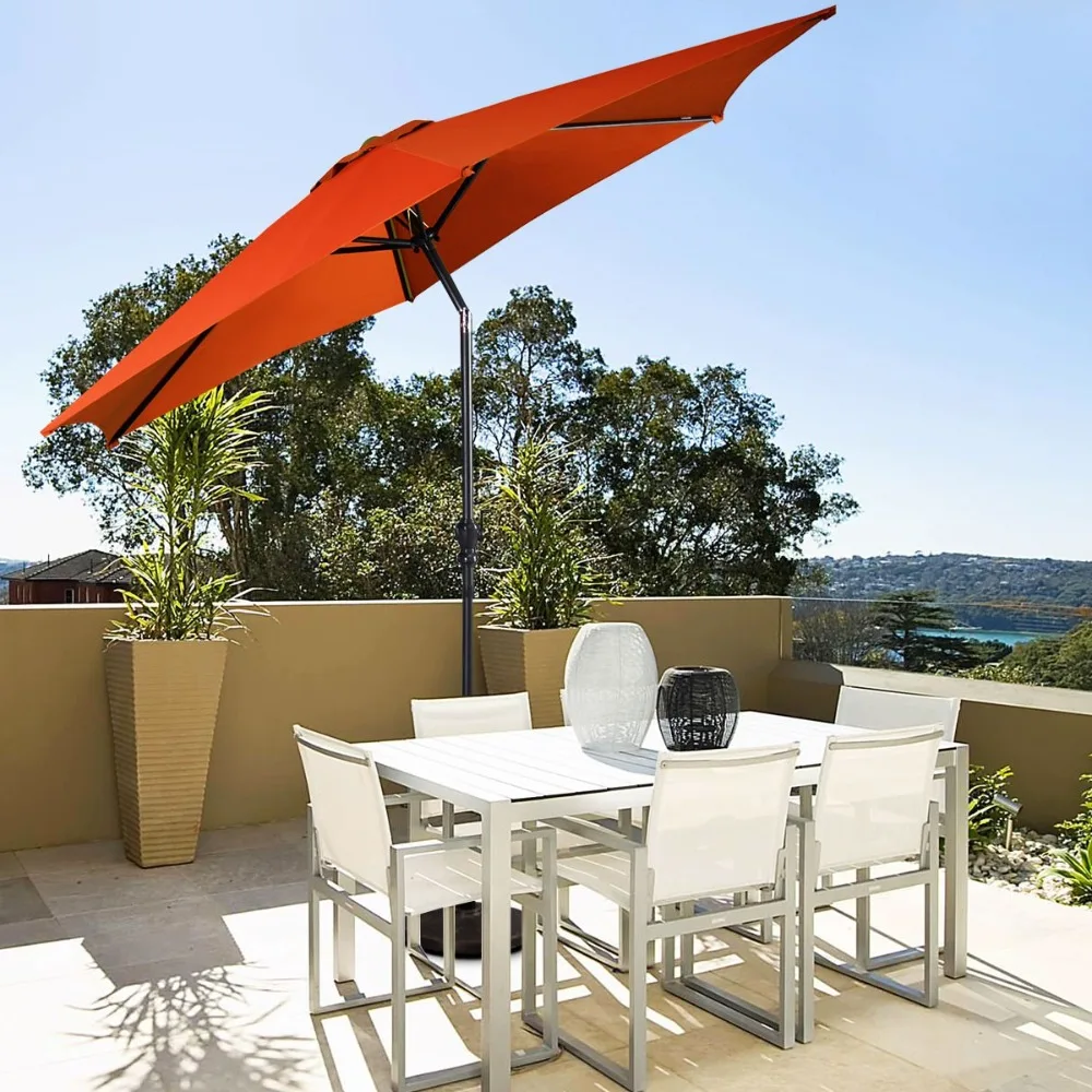 9FT Patio Umbrella Sun Tent Market Steel Tilt w/Crank Outdoor Yard Garden Orange
9FT Patio Umbrella Sun Tent Market Steel Tilt w/Crank Outdoor Yard Garden Orange