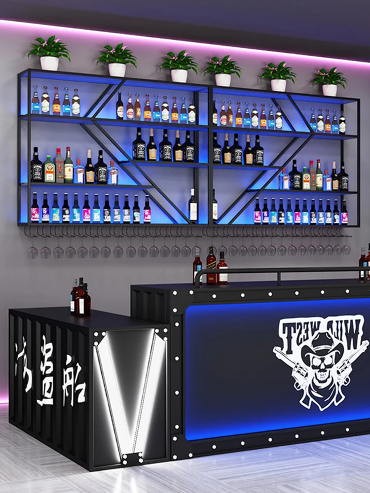 Iron Art Bar Bar Wall Hanging Wine Rack Creative Red Wine Cabinet Wall Luminous Storage Rack Restaurant Red Grape Beer Rack
Iron Art Bar Bar Wall Hanging Wine Rack Creative Red Wine Cabinet Wall Luminous Storage Rack Restaurant Red Grape Beer Rack