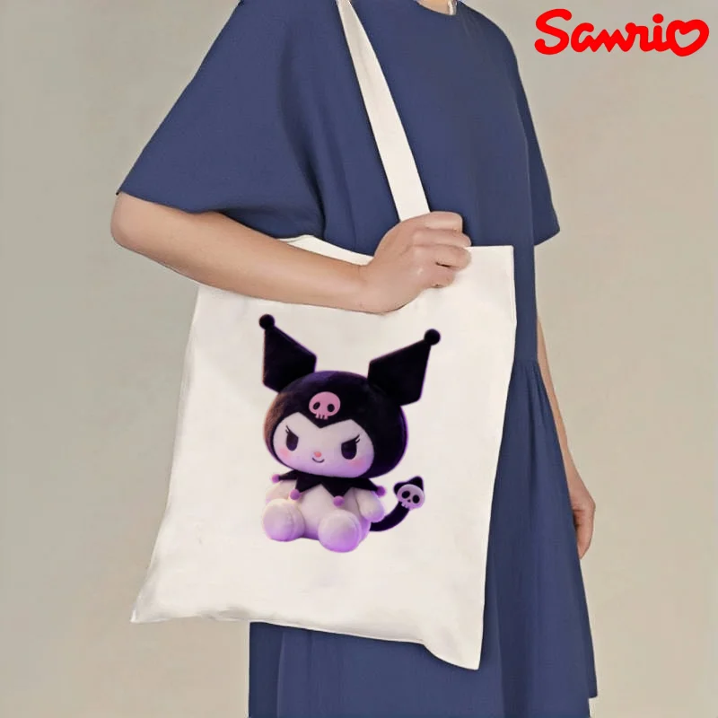 1pc Sanrio Kuromi Plush Print Canvas Tote Bag, Double-sided Casual Shoulder Handbag
1pc Sanrio Kuromi Plush Print Canvas Tote Bag, Double-sided Casual Shoulder Handbag