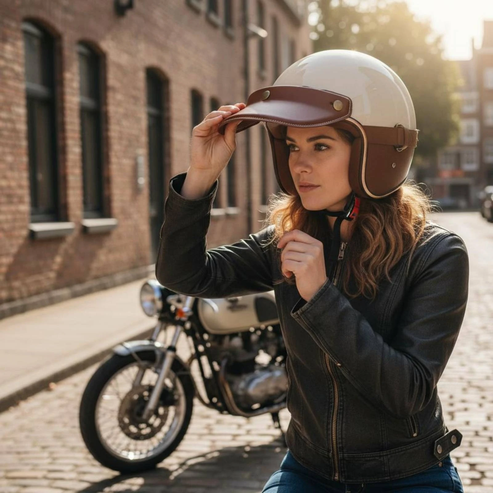 3-Snap Helmet Visor Vintage-Design Motorcycle Helmet Visor Vehicle Accessory Stitched Border Trim Curved
3-Snap Helmet Visor Vintage-Design Motorcycle Helmet Visor Vehicle Accessory Stitched Border Trim Curved
