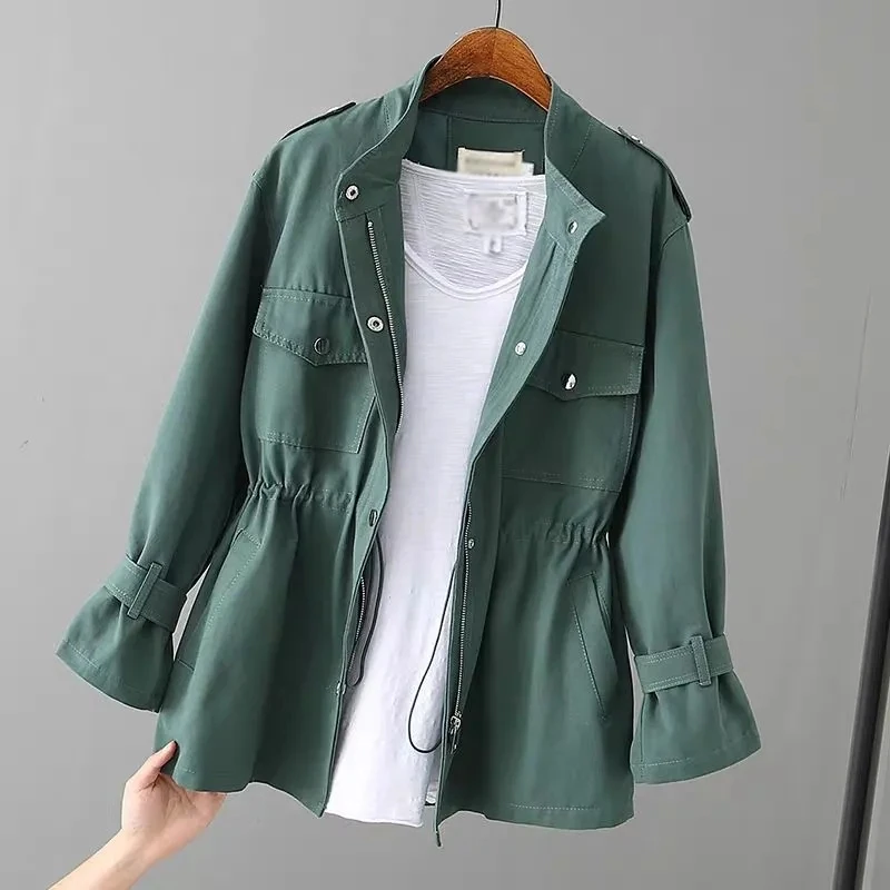 Spring Autumn Trench Coats Women's 2024 New Korean Loose Zipper Mid Long Woman Trench Overcoat Windbreaker Female Outerwear Tops
Spring Autumn Trench Coats Women's 2024 New Korean Loose Zipper Mid Long Woman Trench Overcoat Windbreaker Female Outerwear Tops