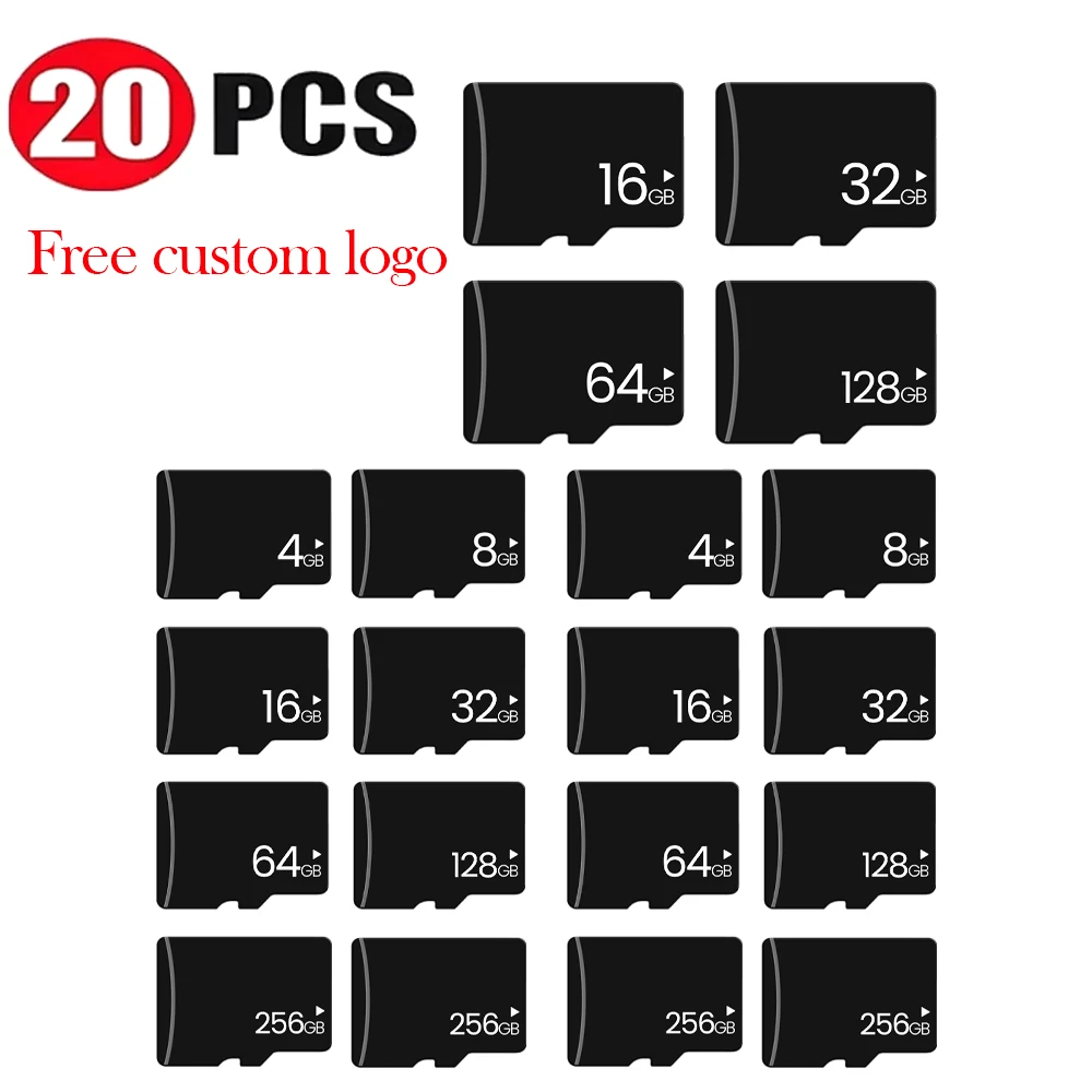 20PCS Original Free Custom Logo SD Card Class10 256GB 128GB Photography Studio 64GB 32GB TF Card 16GB Memory Card for Computer
20PCS Original Free Custom Logo SD Card Class10 256GB 128GB Photography Studio 64GB 32GB TF Card 16GB Memory Card for Computer