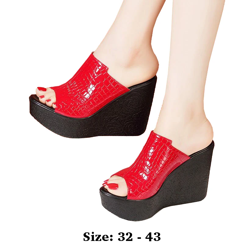 High quality leather wedge sandals for women 11cm high heel 2025 summer 32 33 platform open toe elegant fashion shoe white red
High quality leather wedge sandals for women 11cm high heel 2025 summer 32 33 platform open toe elegant fashion shoe white red