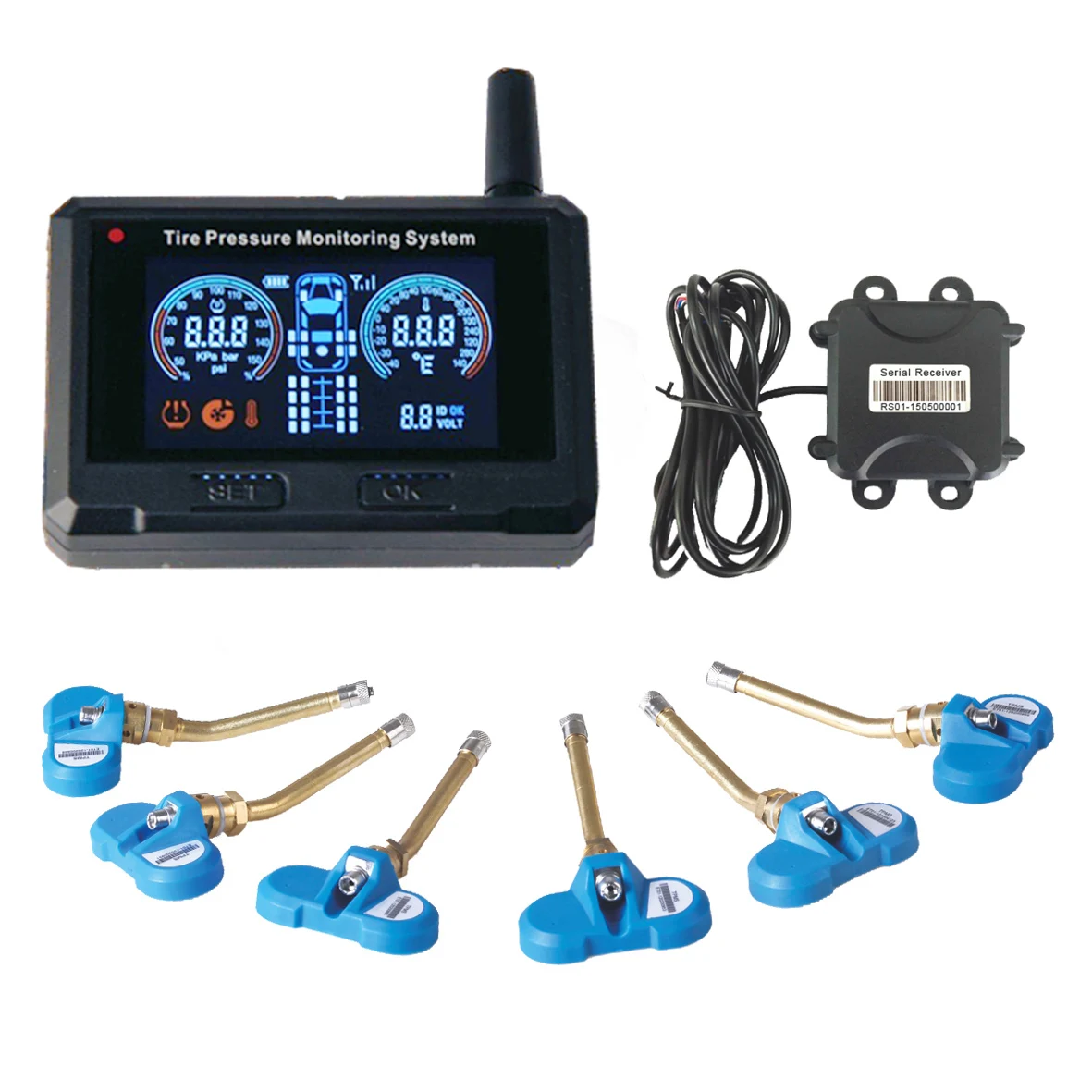 Big Truck Tpms Sensor Tire Pressure Monitoring System Wheel Solar Track6 Universal Tpms Sensor
Big Truck Tpms Sensor Tire Pressure Monitoring System Wheel Solar Track6 Universal Tpms Sensor
