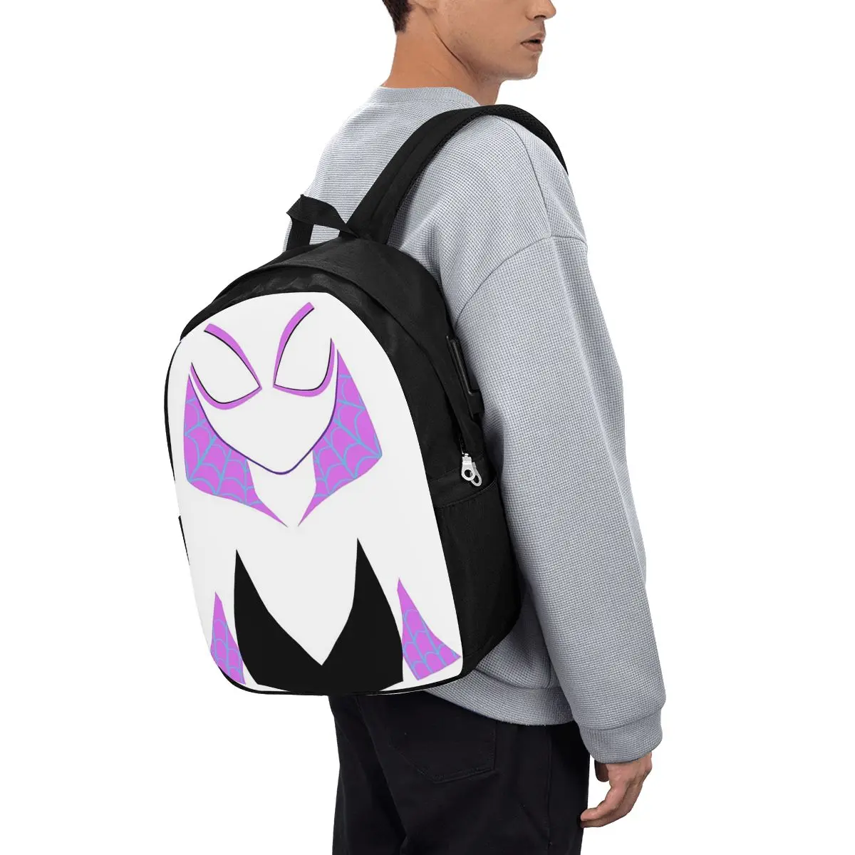 Gwen Stacy Spider Superior Version Backpack Travel Notebook Bag Computer College Student School Bag Laptop Shoulder Bags
Gwen Stacy Spider Superior Version Backpack Travel Notebook Bag Computer College Student School Bag Laptop Shoulder Bags