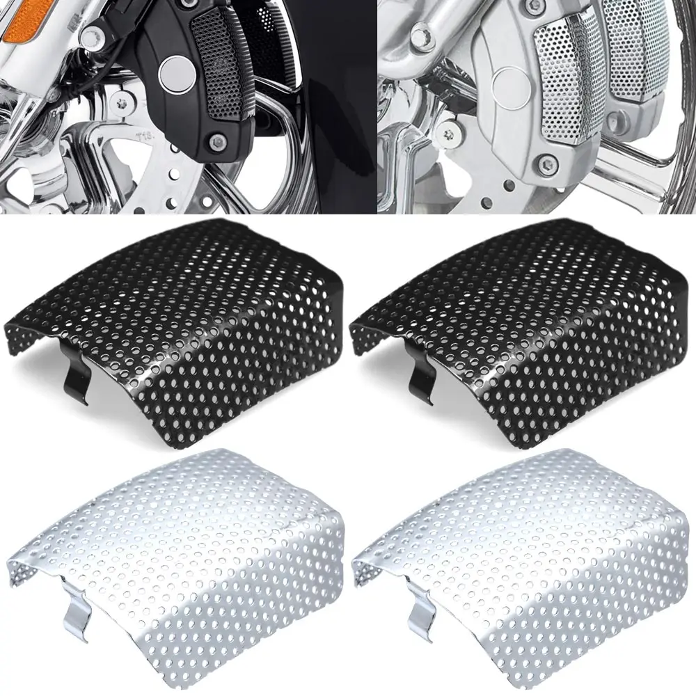 Motorcycle Front Brake Caliper Cover Stainless Steel Fits For Harley Touring Electra Glide Road King CVO V-Rod Softail 2006-2019
Motorcycle Front Brake Caliper Cover Stainless Steel Fits For Harley Touring Electra Glide Road King CVO V-Rod Softail 2006-2019
