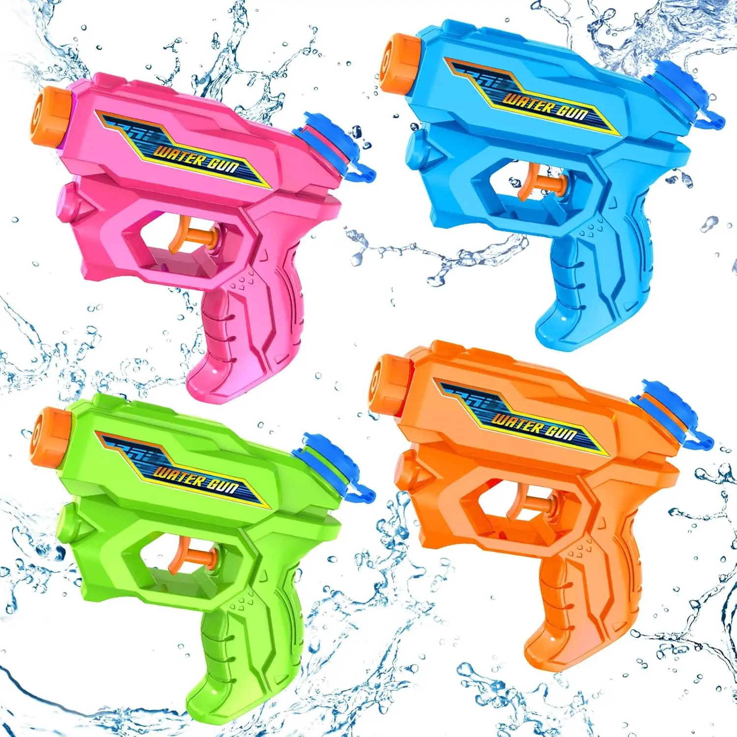 Water Guns for Kids, 4 Pack Mini Squirt Guns Long Range Water Gun Pistol Super Water Blaster Soaker for Boys Girls Toddlers, Out
Water Guns for Kids, 4 Pack Mini Squirt Guns Long Range Water Gun Pistol Super Water Blaster Soaker for Boys Girls Toddlers, Out