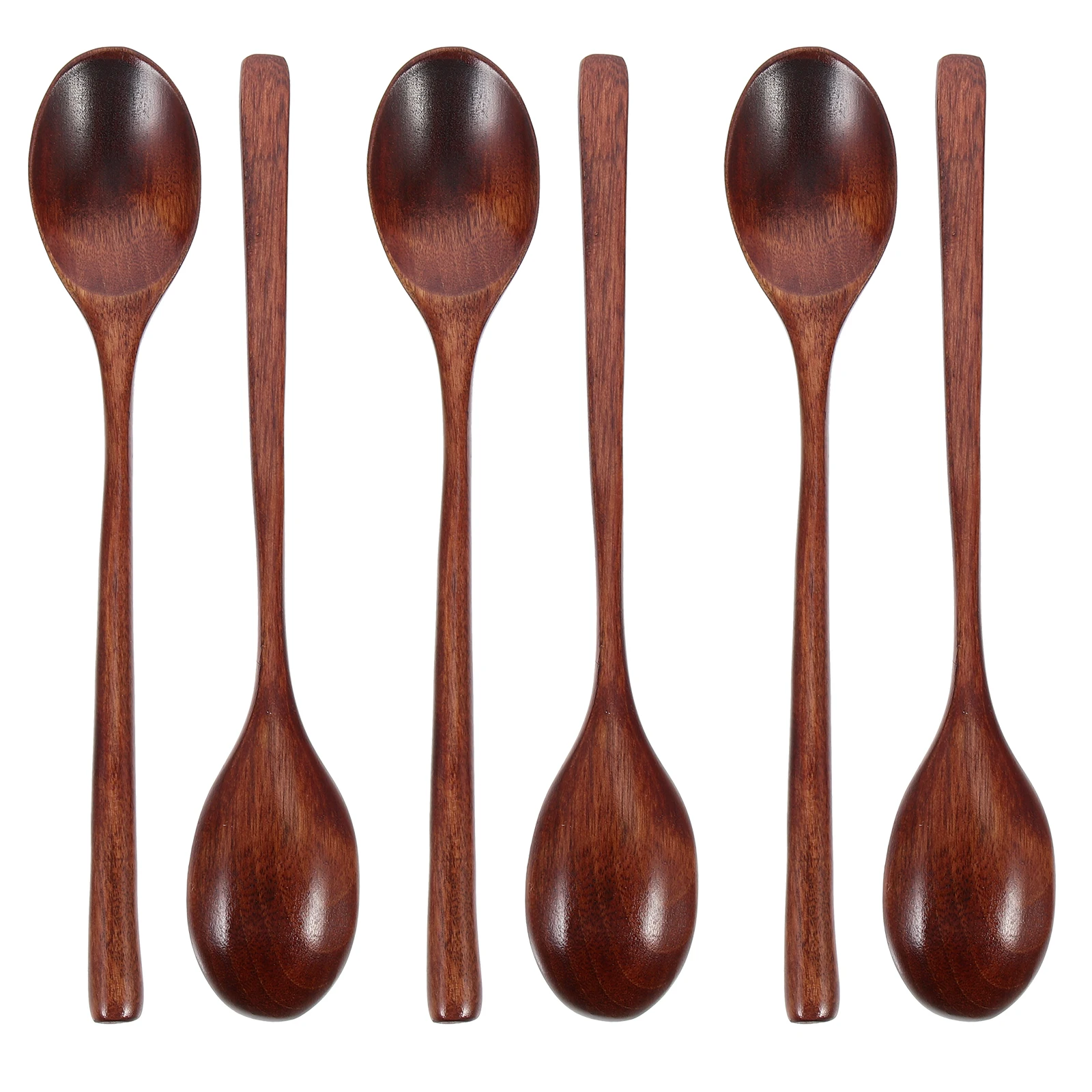 6 Pcs Wooden Spoons Long H Old Lacquer Children Rice Soup Multi function Serving Utensils Easy Clean Smooth
6 Pcs Wooden Spoons Long H Old Lacquer Children Rice Soup Multi function Serving Utensils Easy Clean Smooth
