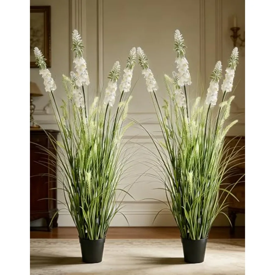 4ft Artificial Onion Grass Plants with Handmade Silk Flowers-Set of 2, Indoor Outdoor No Maintenance Faux Greenery, Fake Potted
4ft Artificial Onion Grass Plants with Handmade Silk Flowers-Set of 2, Indoor Outdoor No Maintenance Faux Greenery, Fake Potted