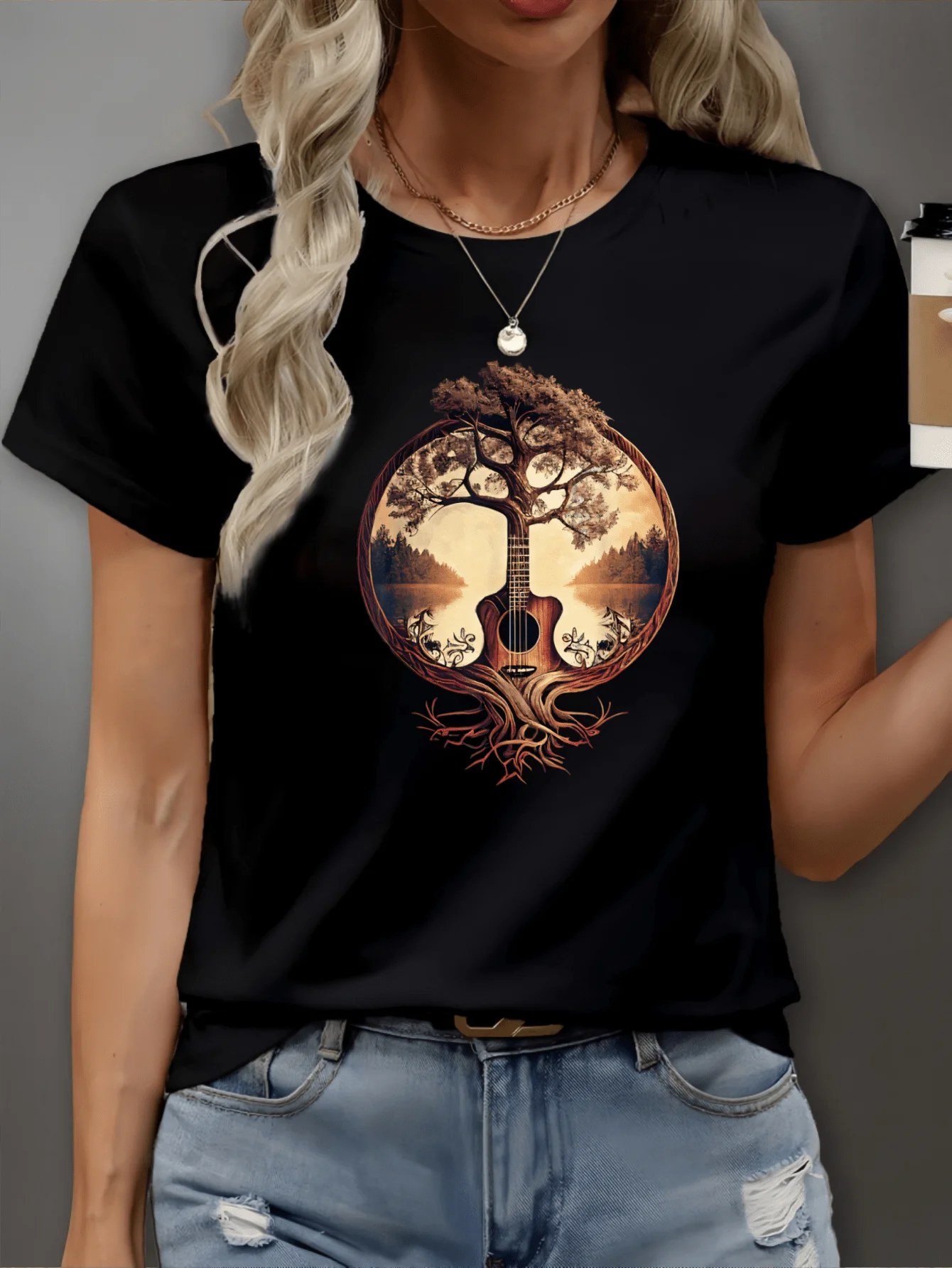 Payeah Artistic Vintage Guitar Print Short Sleeve Daily Cotton Casual Popular T-Shirt
Payeah Artistic Vintage Guitar Print Short Sleeve Daily Cotton Casual Popular T-Shirt
