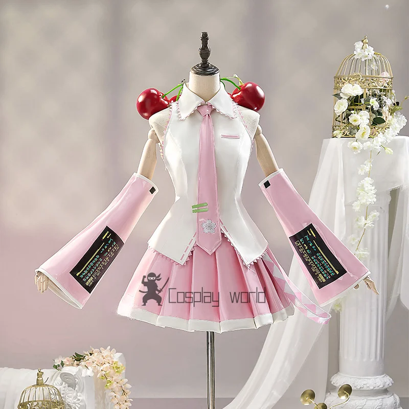 Pink Miku Cosplay Costume Anime Cherry Sweet JK Dress Suit Halloween Christmas Party Carnival Outfit Sweet New Women Uniform
Pink Miku Cosplay Costume Anime Cherry Sweet JK Dress Suit Halloween Christmas Party Carnival Outfit Sweet New Women Uniform