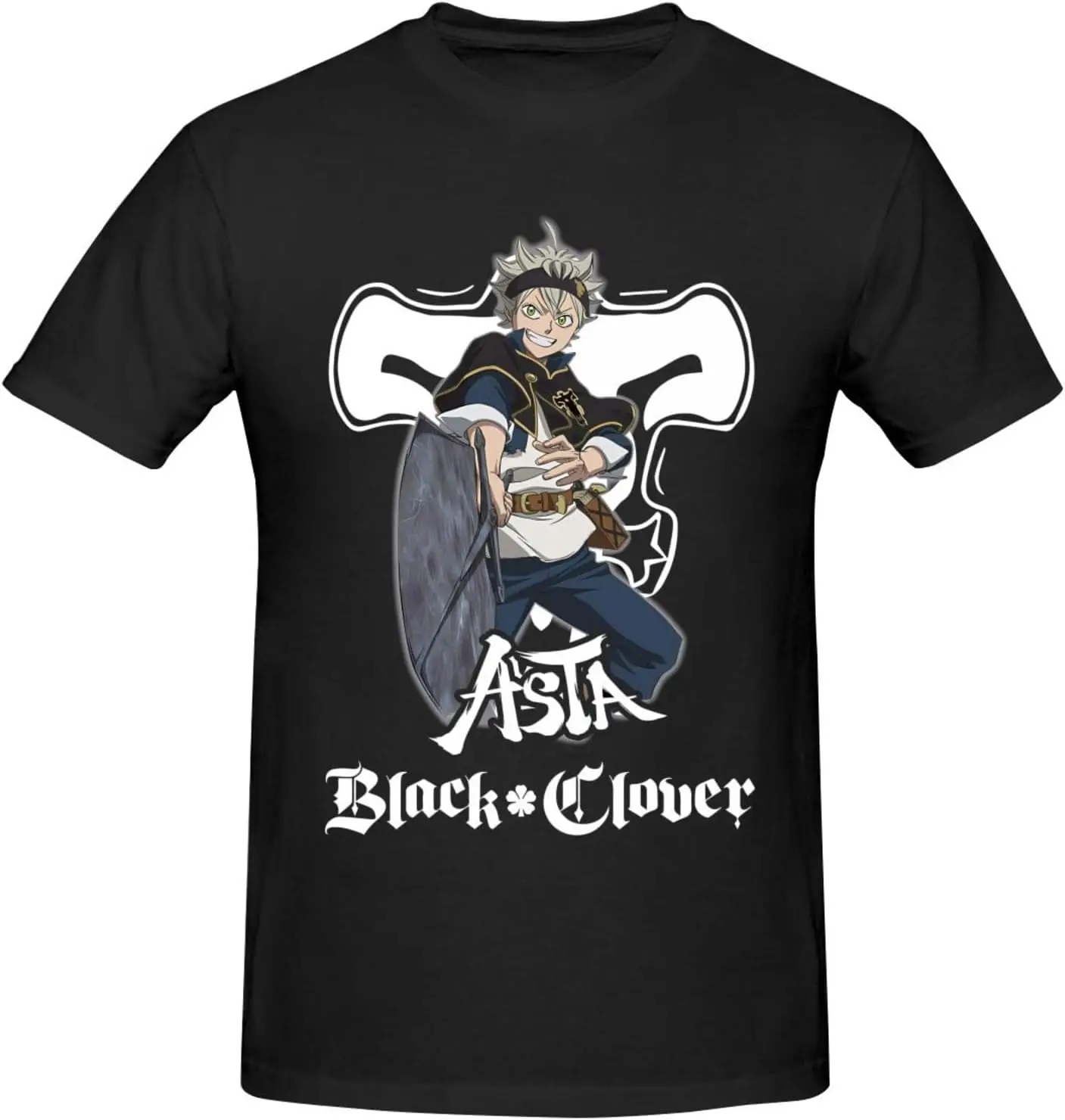 Black Anime Clover Shirt Men's Custom Breathable Cotton Short-Sleeved Tshirt Fashion Crew Neck Tees Tops Black
Black Anime Clover Shirt Men's Custom Breathable Cotton Short-Sleeved Tshirt Fashion Crew Neck Tees Tops Black
