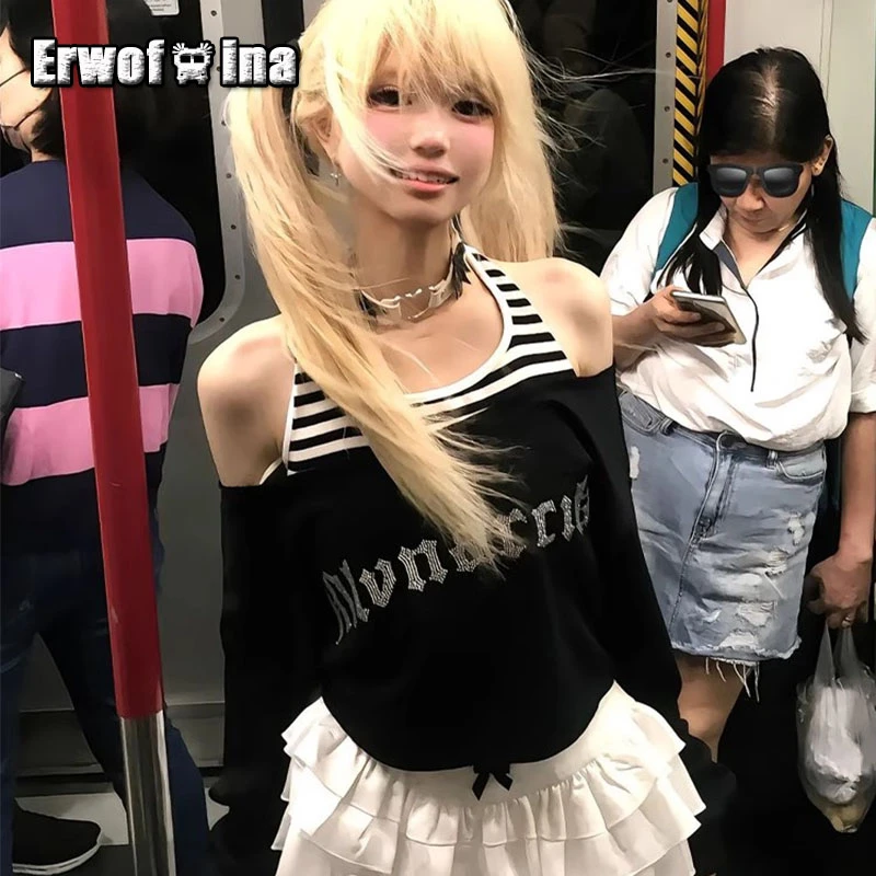Erwofeina Hotsweet Two Piece T Shirt Women Clothes Long Sleeve Graphic Tee Female Clothing 2000s Clothes Y2k Autumn Tops Chic
Erwofeina Hotsweet Two Piece T Shirt Women Clothes Long Sleeve Graphic Tee Female Clothing 2000s Clothes Y2k Autumn Tops Chic