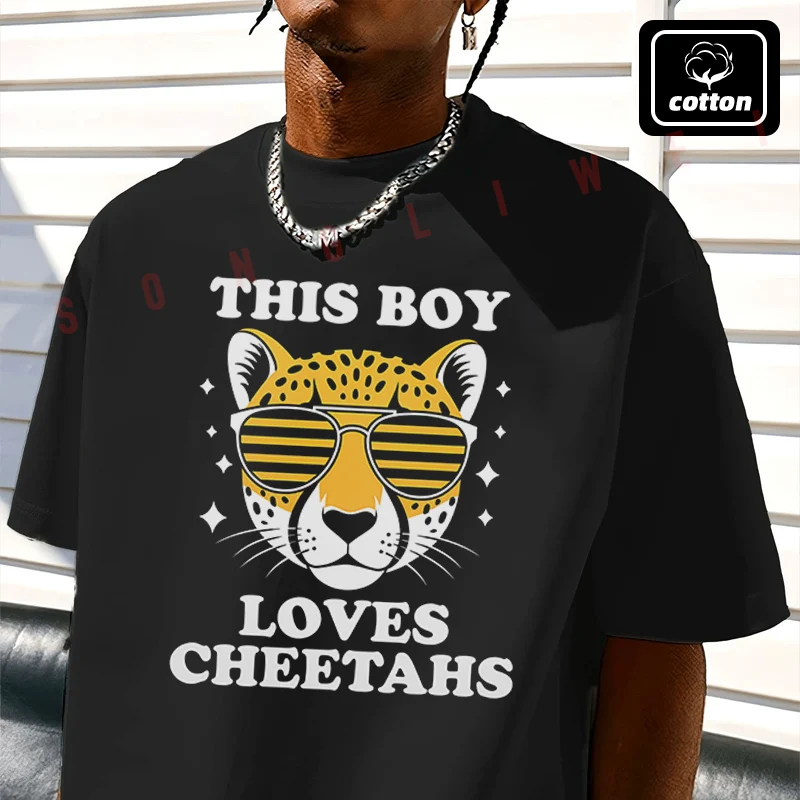 Men T-Shirt THIS BOY LOVES CHEETAHS Design Motorcycle Cotton Tees O-neck Short Sleeve T Shirt Fashion Hip Hop Streetwear Tshirt
Men T-Shirt THIS BOY LOVES CHEETAHS Design Motorcycle Cotton Tees O-neck Short Sleeve T Shirt Fashion Hip Hop Streetwear Tshirt