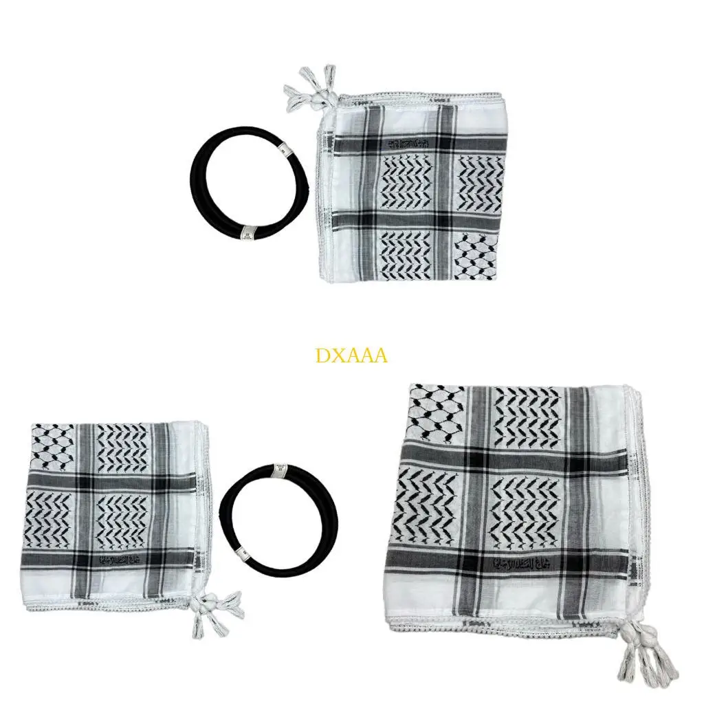 DXAA Traditional Arafat Scarf Unique Square Pattern Headwrap for Ethnic Enthusiasts
DXAA Traditional Arafat Scarf Unique Square Pattern Headwrap for Ethnic Enthusiasts