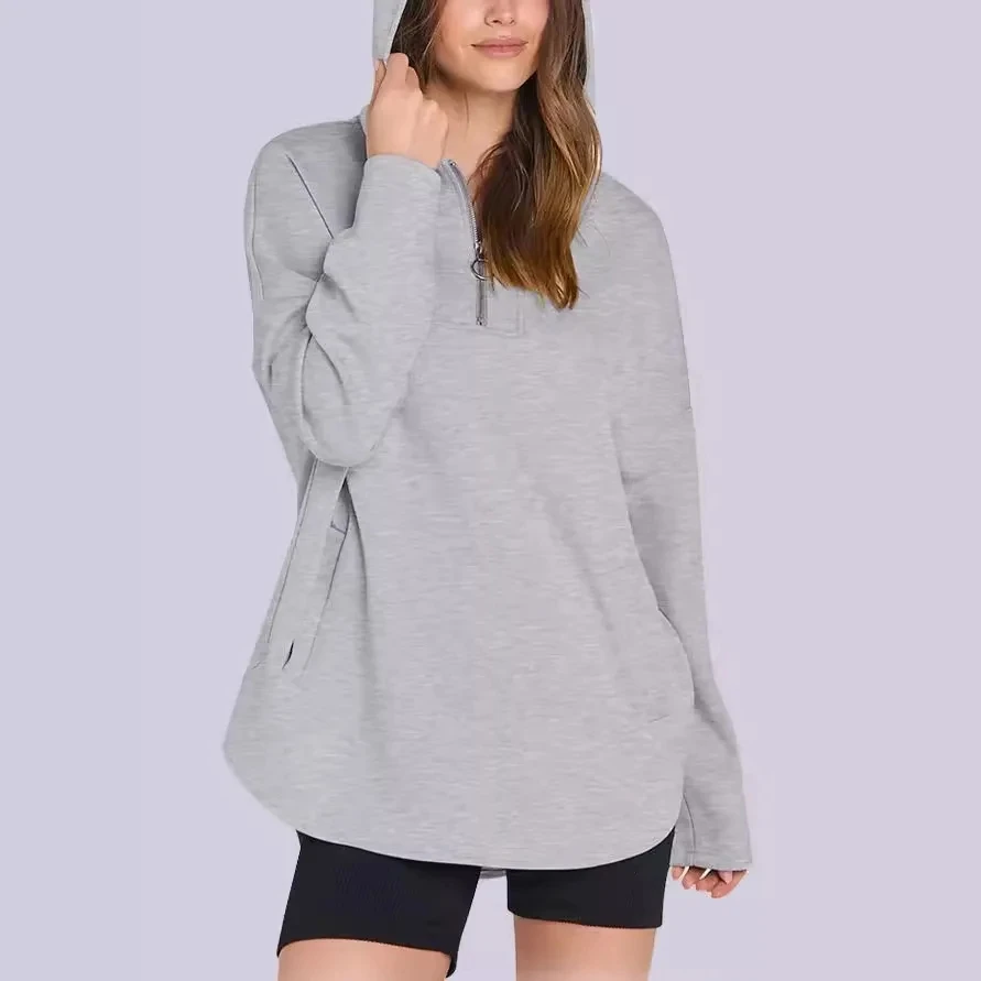 Abbigliamento Donna Autunno Inverno Women New Pullover Hoodie Sweatshirt Long Sleeve Solid Color Zipper Pocket Moletom Femininos
Abbigliamento Donna Autunno Inverno Women New Pullover Hoodie Sweatshirt Long Sleeve Solid Color Zipper Pocket Moletom Femininos