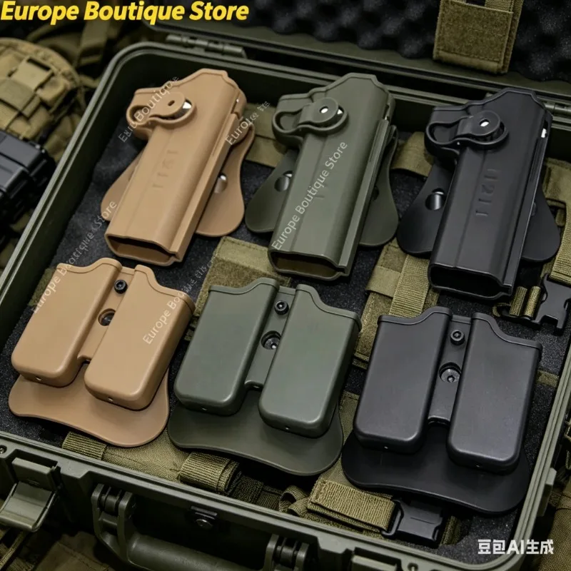 1911 Style Tactical Holster with Mag Pouch Portable Waist Carry Bag Outdoor Model Parts for Cosplay and Display Props
1911 Style Tactical Holster with Mag Pouch Portable Waist Carry Bag Outdoor Model Parts for Cosplay and Display Props