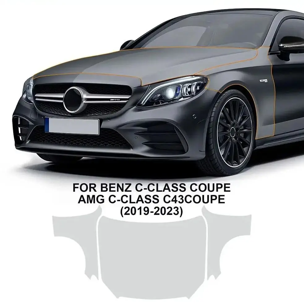 8.5Mil TPU Paint Protection Film For Benz C Class Coupe 2019-2023 Pre-cut PPF Kit Clear Bra Car Body Anti-Scratch Resistant
8.5Mil TPU Paint Protection Film For Benz C Class Coupe 2019-2023 Pre-cut PPF Kit Clear Bra Car Body Anti-Scratch Resistant