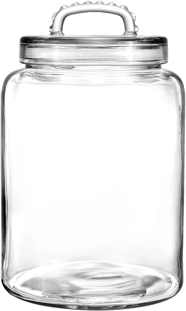 3 Gallon Glass Jar with Lid, Wide Mouth Large Canister for Food Storage, Sugar, Flour, Cookies, Dog Treats
3 Gallon Glass Jar with Lid, Wide Mouth Large Canister for Food Storage, Sugar, Flour, Cookies, Dog Treats
