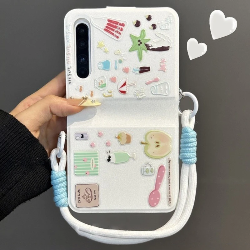 Book Style flip Phone Case for Samsung Z Flip7/ZFlip6 5 Case for Xiaomi Mix Flip/Flip2 White Leather Casing with Cute Sticker
Book Style flip Phone Case for Samsung Z Flip7/ZFlip6 5 Case for Xiaomi Mix Flip/Flip2 White Leather Casing with Cute Sticker
