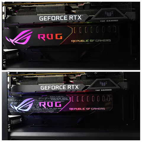 Unterstützung für Grafikkarten halter/Grafikkarten halterung asus msi gigabyte asrock 5v argb m/b aura 3pin/4pin sync 275*50*8mm