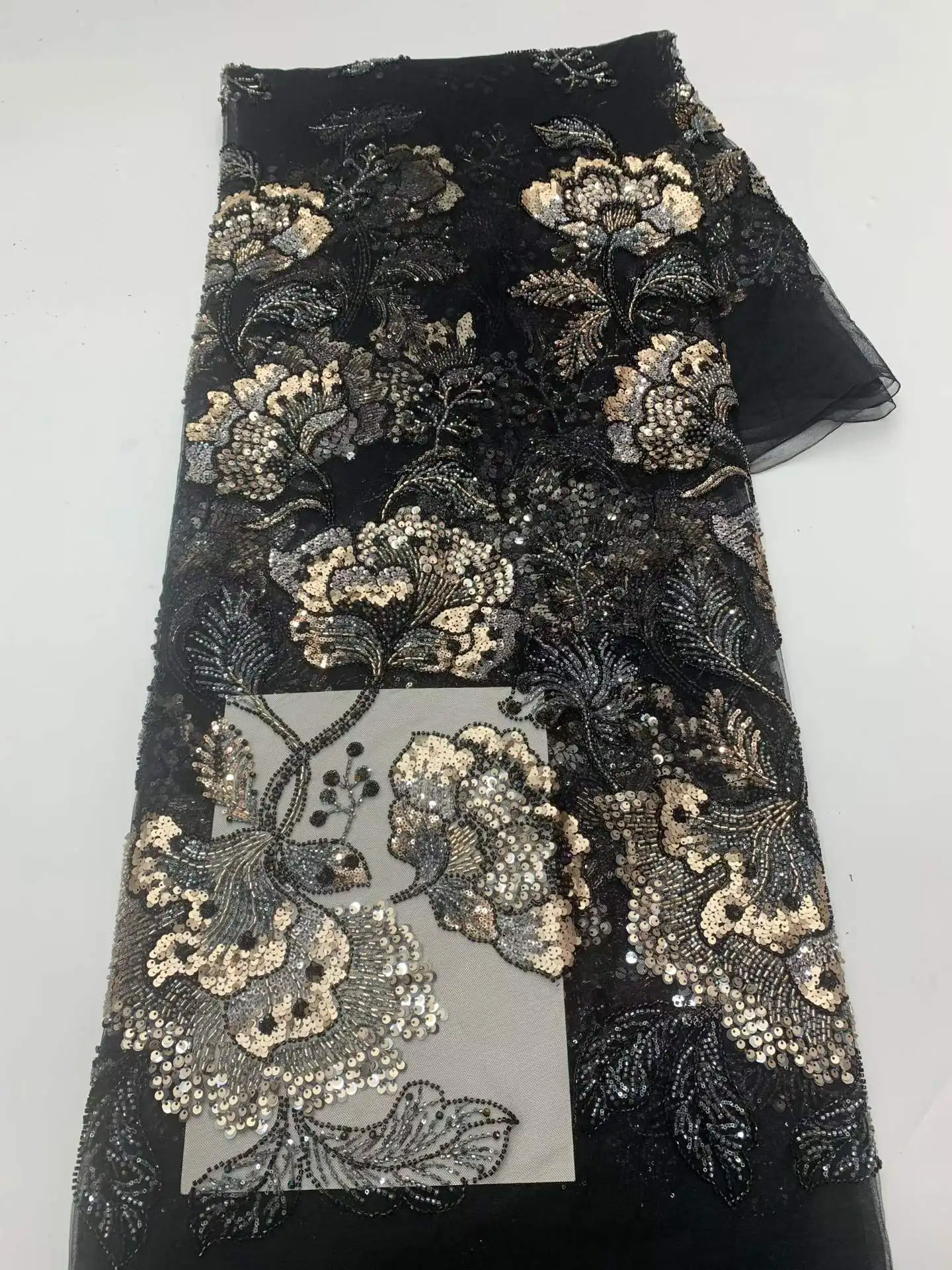 2026 African Groom Lace Fabric High Quality Lace Sequins Pearl Embroidery French Beaded Tulle Laces For Wedding Dresses Sewing
2026 African Groom Lace Fabric High Quality Lace Sequins Pearl Embroidery French Beaded Tulle Laces For Wedding Dresses Sewing