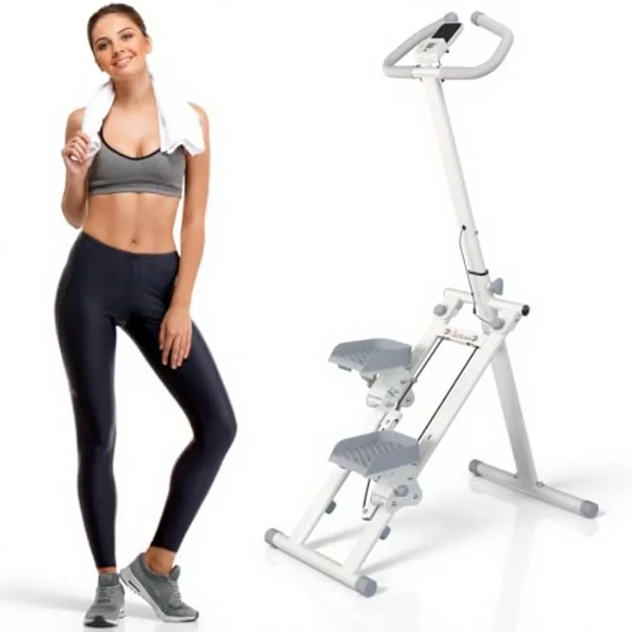 Home stair stepper: steel frame black foldable design with resistance bands phone holder and adjustable handlebar/pedals for fu
Home stair stepper: steel frame black foldable design with resistance bands phone holder and adjustable handlebar/pedals for fu