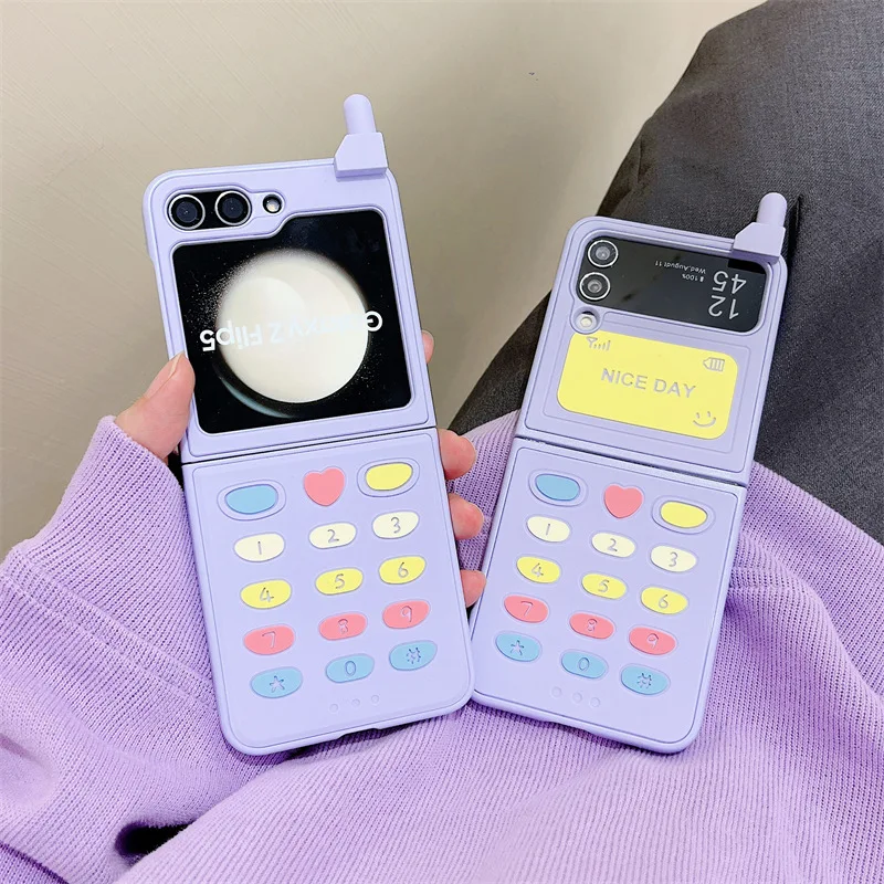 Purple Retro Mobile Phone Case for Samsung Galaxy Z Flip 6 5 4 3 Protective Back Cover for ZFlip4 ZFlip5 ZFlip6 Case Shell
Purple Retro Mobile Phone Case for Samsung Galaxy Z Flip 6 5 4 3 Protective Back Cover for ZFlip4 ZFlip5 ZFlip6 Case Shell