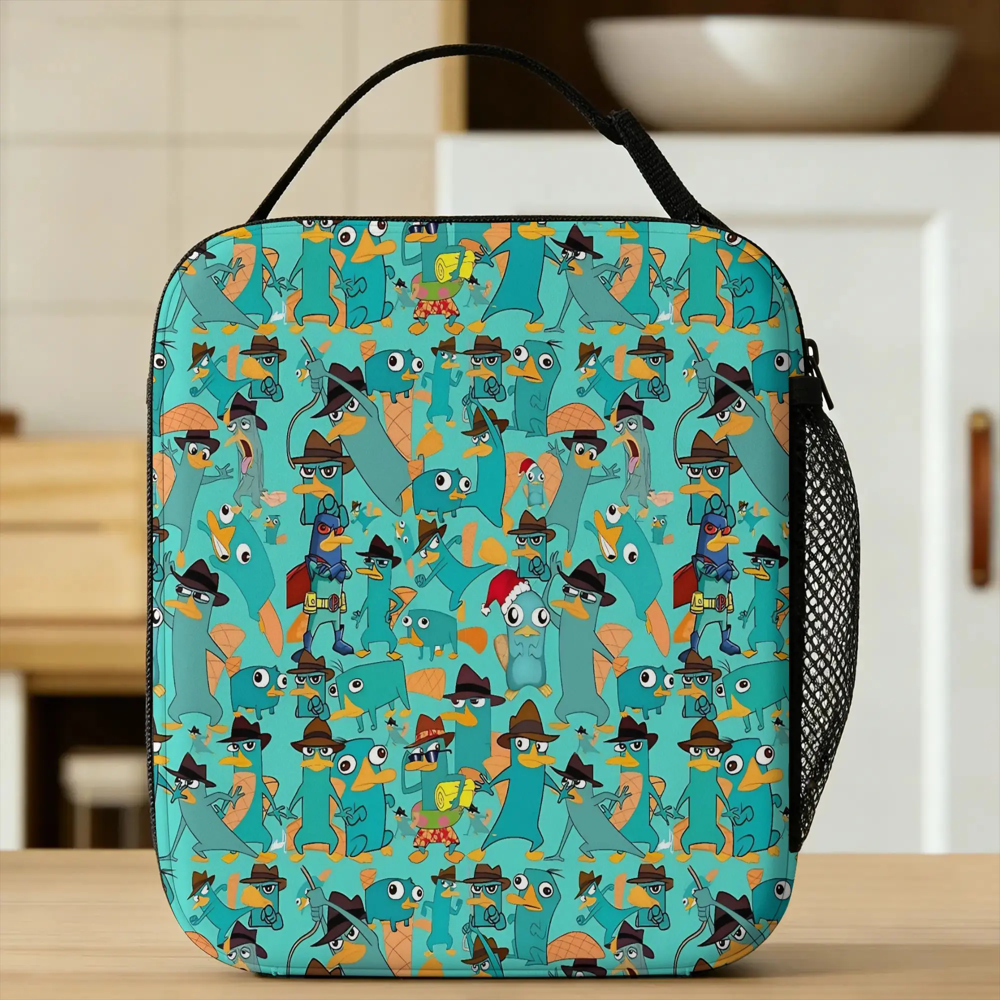 Perry the Platypus Lunch Bag Portable Lunch Box Women Outdoor Picnic Print Cooler Bag Casual Oxford Tote Food Bags
Perry the Platypus Lunch Bag Portable Lunch Box Women Outdoor Picnic Print Cooler Bag Casual Oxford Tote Food Bags