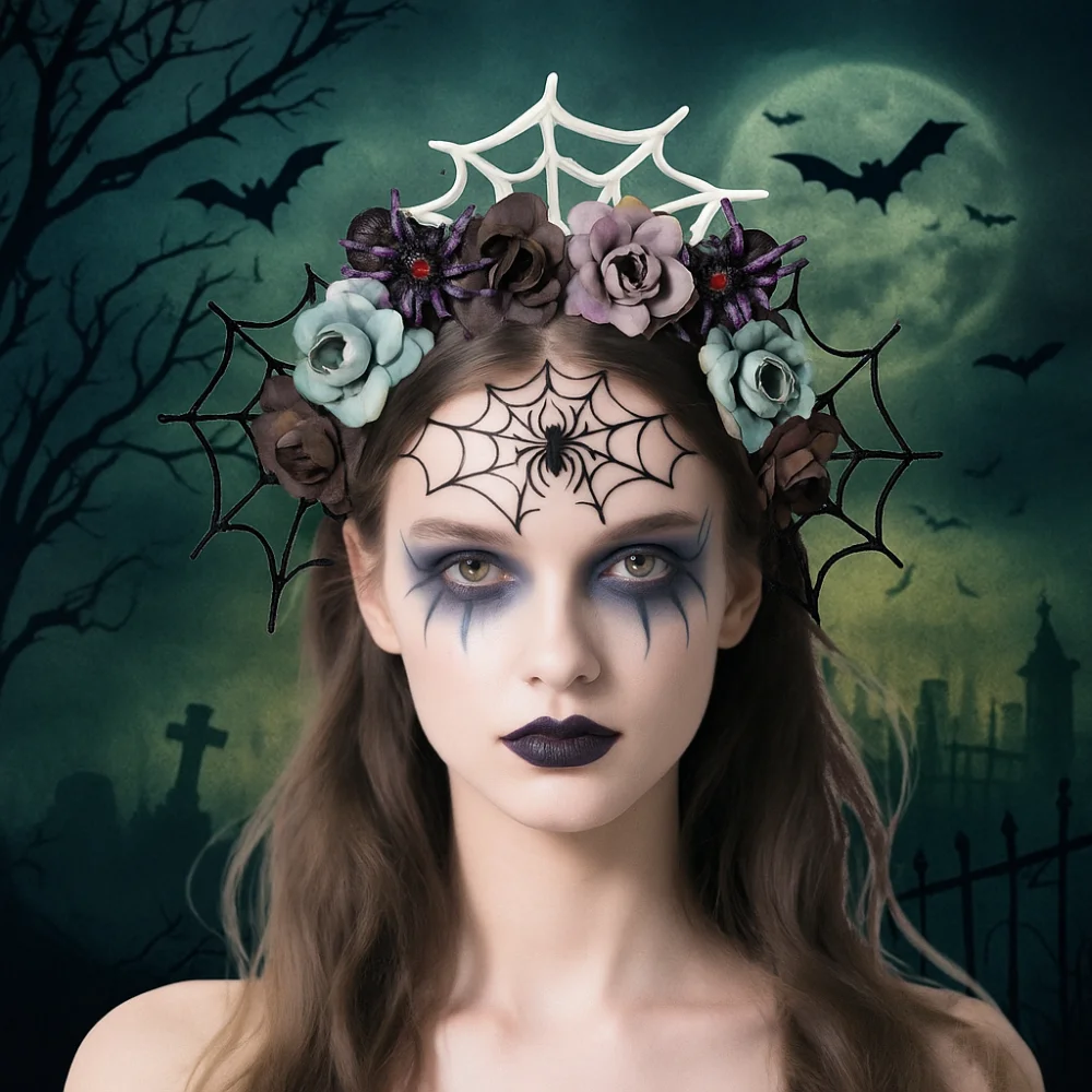 Exaggerated Skull Head Headband Simulation Bat Colorful Halloween Hair Hoop Halloween Decor Funny Gothic Flower Hairband
Exaggerated Skull Head Headband Simulation Bat Colorful Halloween Hair Hoop Halloween Decor Funny Gothic Flower Hairband