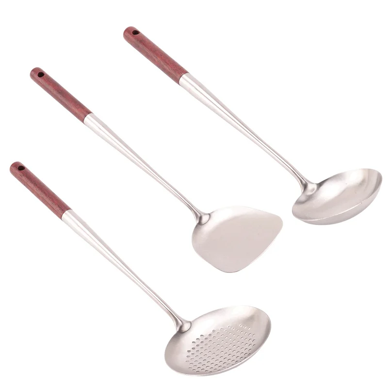 3X Wok Spatula And Ladle,Skimmer Ladle Tool Set, 17Inches Spatula For Wok, 304 Stainless Steel Wok Spatula-B61B
3X Wok Spatula And Ladle,Skimmer Ladle Tool Set, 17Inches Spatula For Wok, 304 Stainless Steel Wok Spatula-B61B