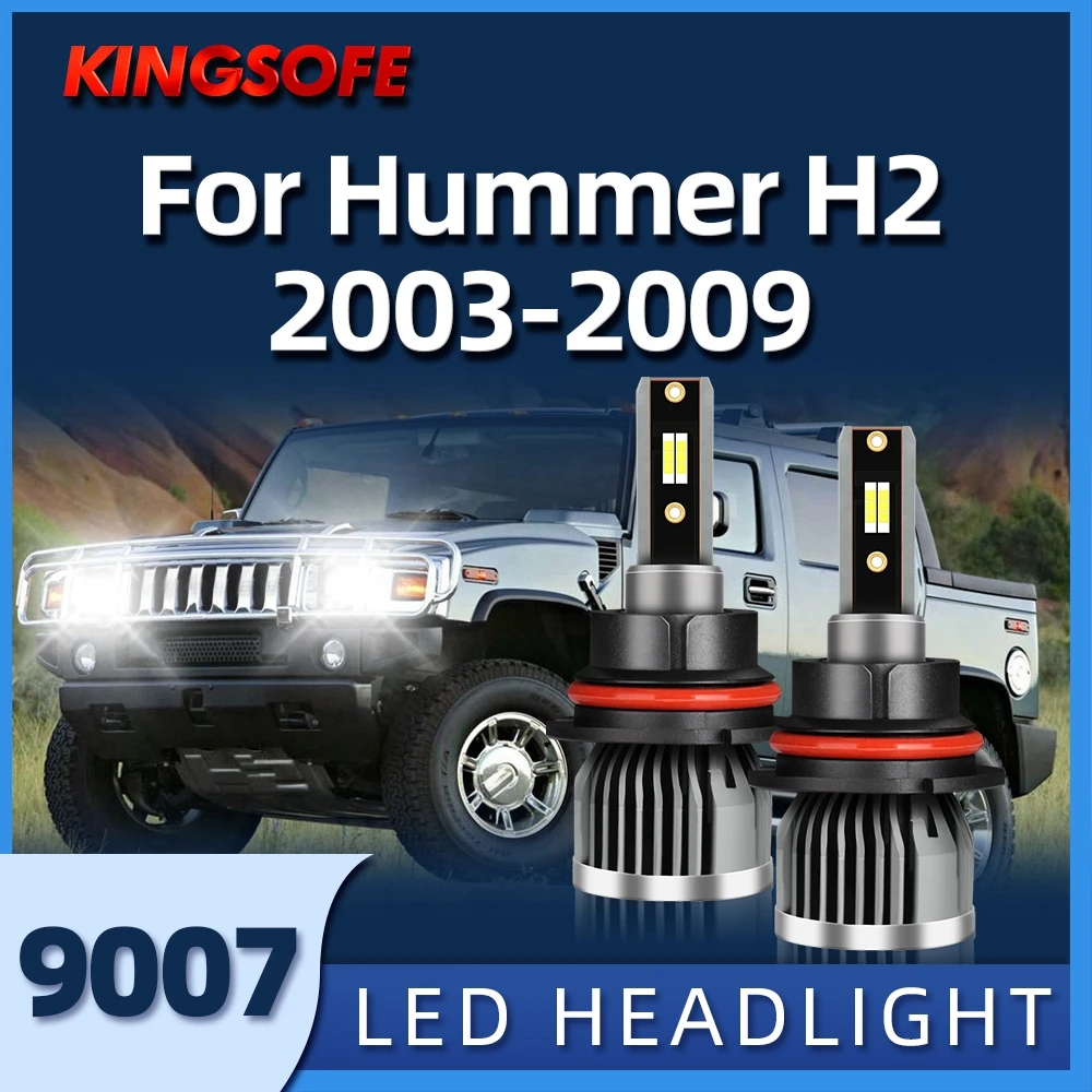KINGSOFE LED Headlight H13 3570 CSP Chips 30000LM Hi/Low Beam Car Lamp For Hummer H2 2003 2004 2005 2006 2007 2008 2009
KINGSOFE LED Headlight H13 3570 CSP Chips 30000LM Hi/Low Beam Car Lamp For Hummer H2 2003 2004 2005 2006 2007 2008 2009