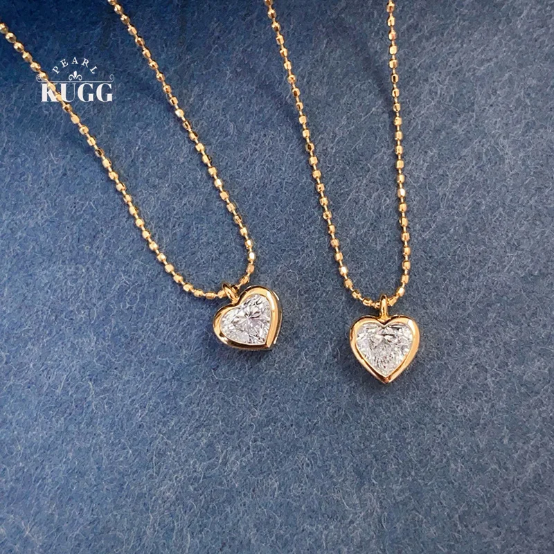 KUGG 100% 18K Yellow Gold Necklace Women Elegant Heart Shape Real Natural Diamond Pendant Necklace High Engagement Jewelry
KUGG 100% 18K Yellow Gold Necklace Women Elegant Heart Shape Real Natural Diamond Pendant Necklace High Engagement Jewelry