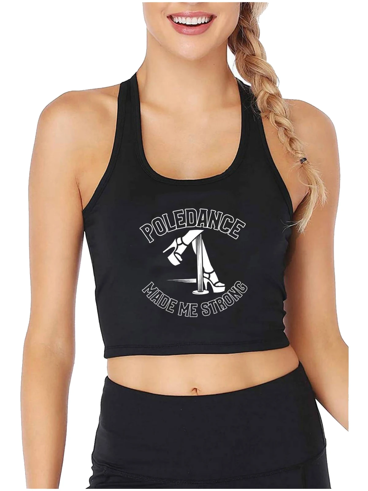 Poledance Made Me Strong Design Sexy Slim Crop Top Women's Cotton Sports Fitness Training Tank Tops Dancer Workout Camisole
Poledance Made Me Strong Design Sexy Slim Crop Top Women's Cotton Sports Fitness Training Tank Tops Dancer Workout Camisole