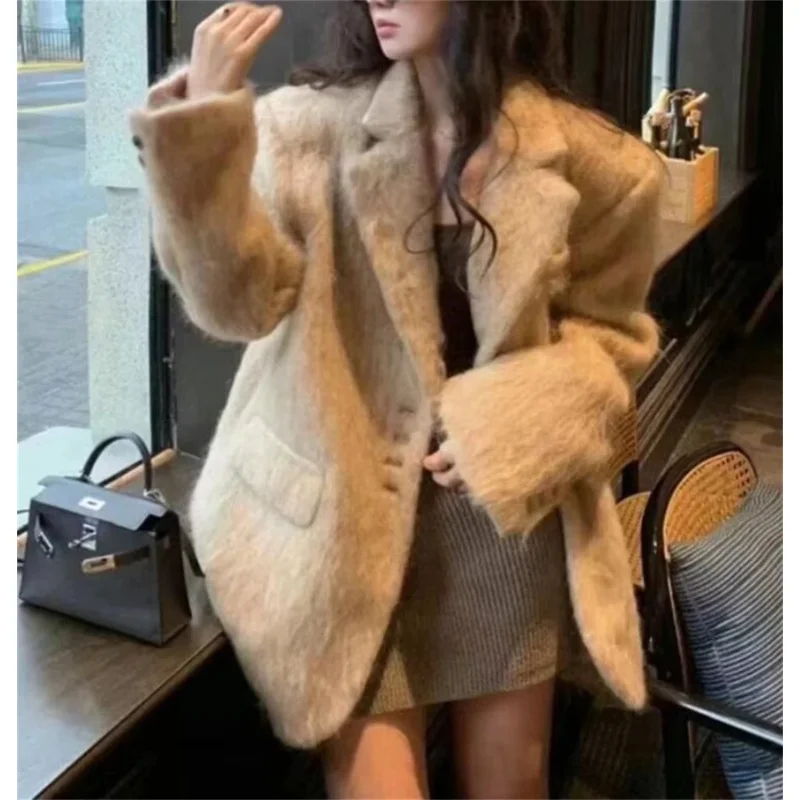 Women's fashion lapel pink coats single breasted long sleeve elegant coat autumn winter warm blazer casual pockets Lady outwear
Women's fashion lapel pink coats single breasted long sleeve elegant coat autumn winter warm blazer casual pockets Lady outwear