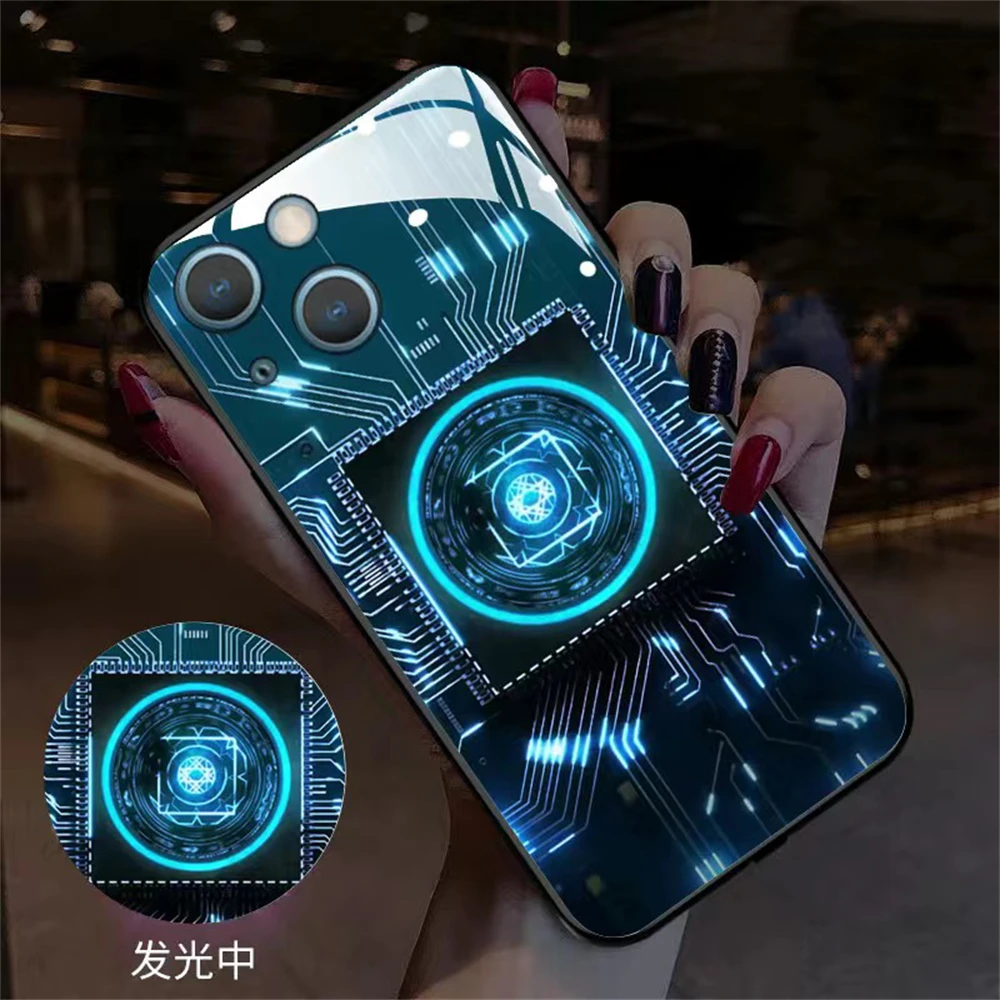 Mechanical Circuit Board Smart LED Light Glow Tempered Glass Phone Case For Honor 200 100 90 80 70 60 50 30 Pro
Mechanical Circuit Board Smart LED Light Glow Tempered Glass Phone Case For Honor 200 100 90 80 70 60 50 30 Pro