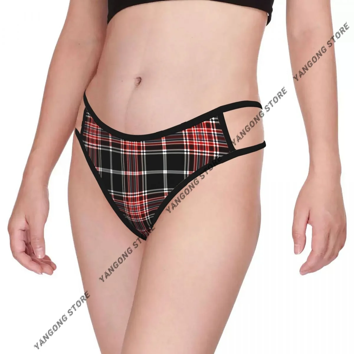 Sexy Thong Underwear Nostalgic Striped Plaid Pattern Women Low Rise G-string Female Underpants
Sexy Thong Underwear Nostalgic Striped Plaid Pattern Women Low Rise G-string Female Underpants