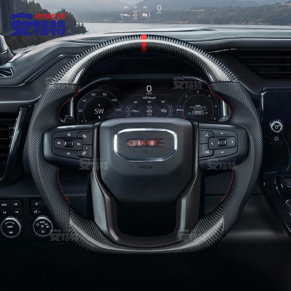 Suitable for Cross-border exclusive supply for GMC Senna central control modified carbon fiber car steering wheel assembly picku 
Suitable for Cross-border exclusive supply for GMC Senna central control modified carbon fiber car steering wheel assembly picku