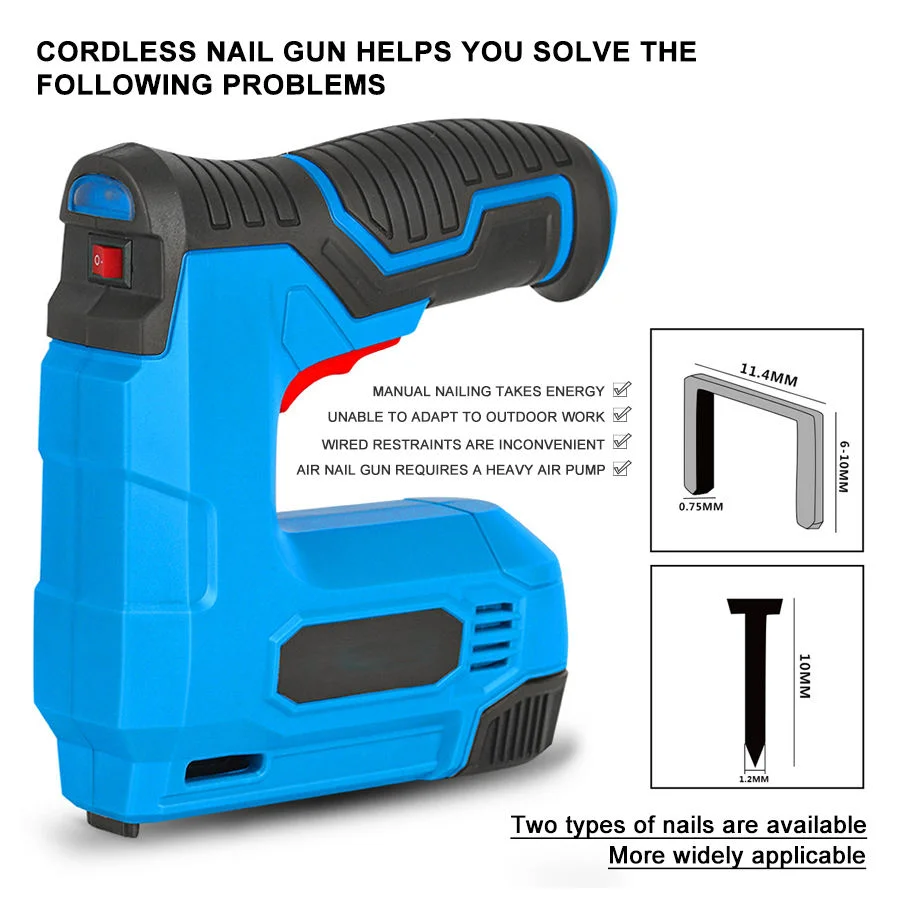 Best Selling 3 in 1 Small Portable Mini Cordless Wooden Paper Electric nailer
Best Selling 3 in 1 Small Portable Mini Cordless Wooden Paper Electric nailer