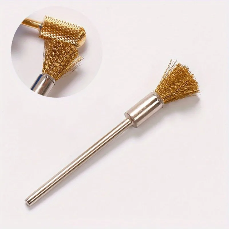 1Pc Nail File Cleaning Brush, Brass Wire Polishing Wheel, Rust Removal Polishing Head & Polishing Bowl
1Pc Nail File Cleaning Brush, Brass Wire Polishing Wheel, Rust Removal Polishing Head & Polishing Bowl