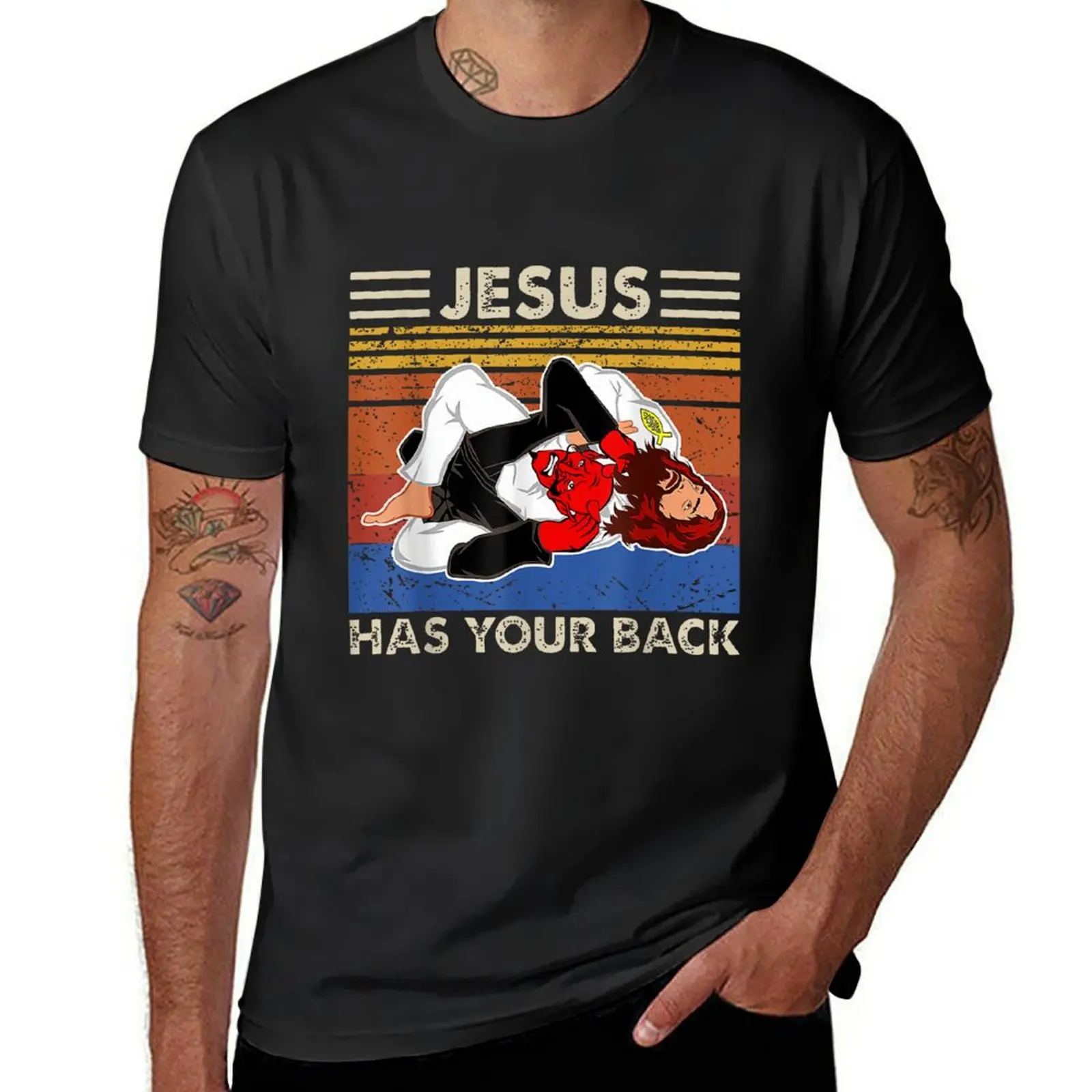 Jesus Has Your Back T-Shirt heavyweights vintage clothes sports fans mens workout shirts
Jesus Has Your Back T-Shirt heavyweights vintage clothes sports fans mens workout shirts