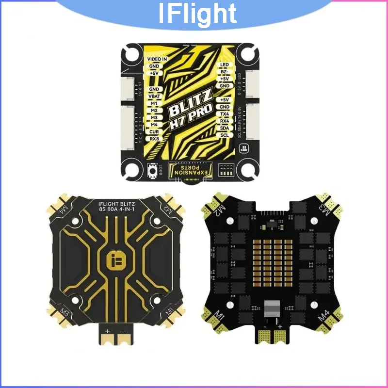 Комплект iFlight BLITZ H7 Pro & E80 Pro Stack 4-12S, 80A 4-в-1 ESC STM32H743 ICM42688 для сборки X8 FPV Cinelifter
Комплект iFlight BLITZ H7 Pro & E80 Pro Stack 4-12S, 80A 4-в-1 ESC STM32H743 ICM42688 для сборки X8 FPV Cinelifter
