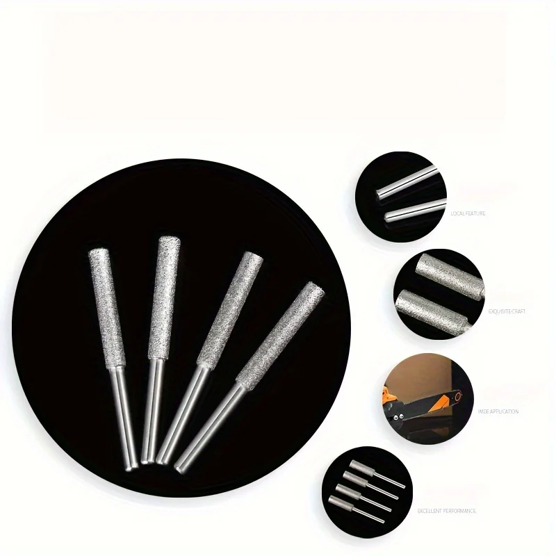 15Pcs Diamond Chainsaw Sharpener Burr 1/8 "Shank, Electric Sharp Replacement Whetstone High Hardness Electric File
15Pcs Diamond Chainsaw Sharpener Burr 1/8 "Shank, Electric Sharp Replacement Whetstone High Hardness Electric File