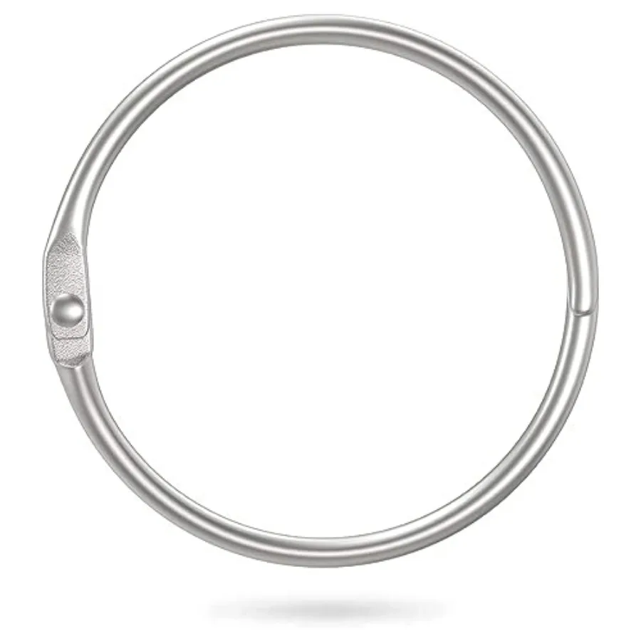 2 Inch 38 Pack Loose Leaf Binder Rings, Keychain Key Metal Book Nickel Plated Steel Binder Rings, Silver, for School, Home, or
2 Inch 38 Pack Loose Leaf Binder Rings, Keychain Key Metal Book Nickel Plated Steel Binder Rings, Silver, for School, Home, or