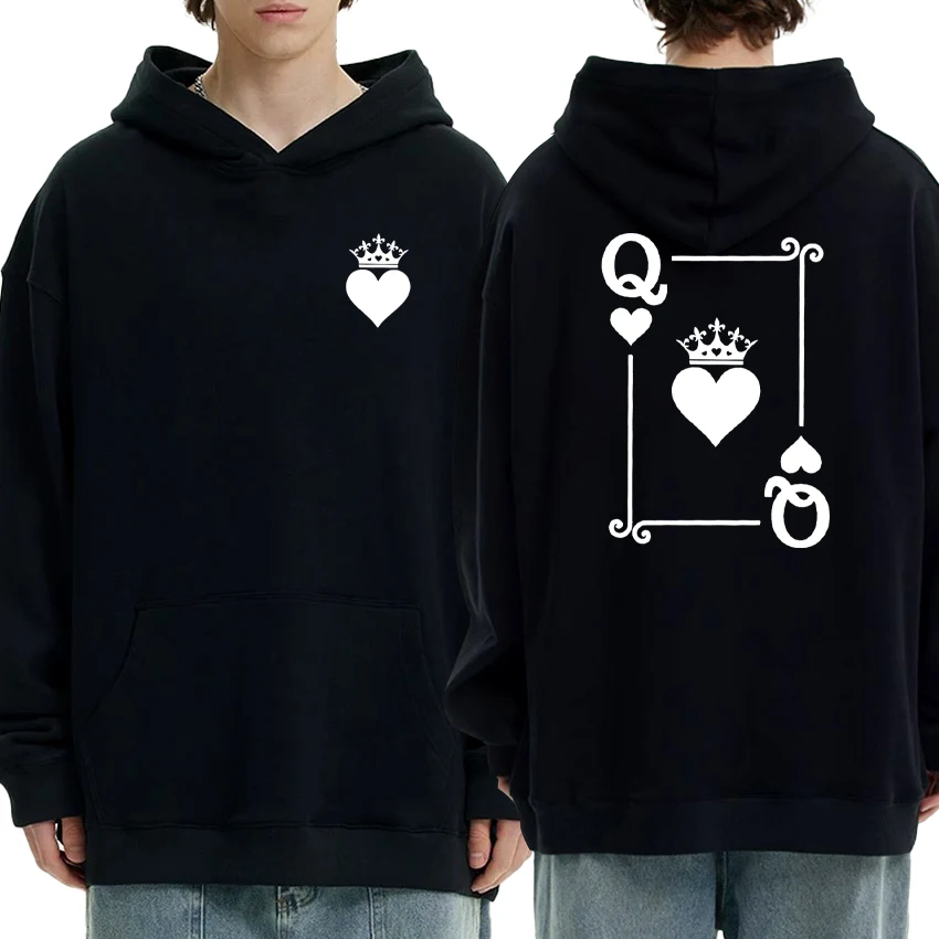Hot Red Heart Queen of Spades Print Autumn Winter Sweatshirts Fleece Long sleeve Men Women Hoodies Casual Loose Unisex Pullover
Hot Red Heart Queen of Spades Print Autumn Winter Sweatshirts Fleece Long sleeve Men Women Hoodies Casual Loose Unisex Pullover