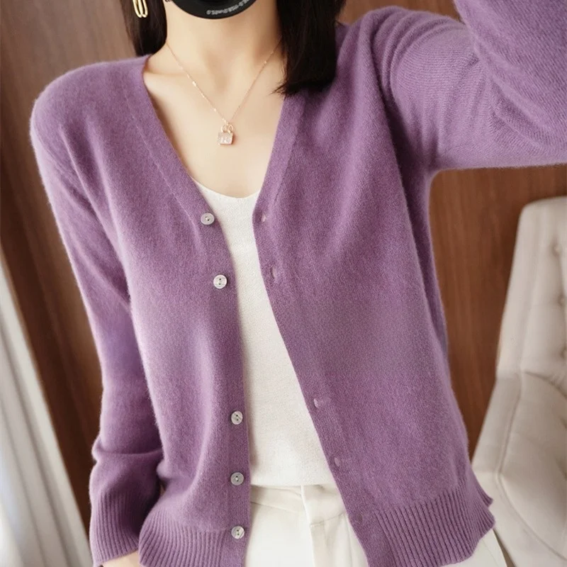Spring Summer New V-Neck Woolen Open Cardigan Loose Versatile Color Thin Knitted Air Conditioning Sweater Outerwear for...
Spring Summer New V-Neck Woolen Open Cardigan Loose Versatile Color Thin Knitted Air Conditioning Sweater Outerwear for...