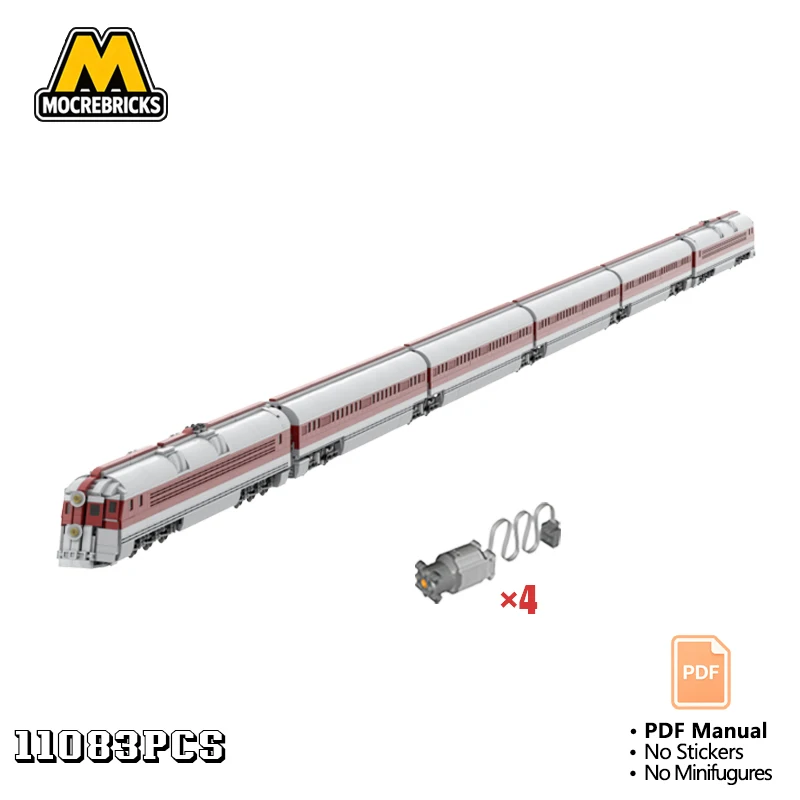 MOC Dash 9 Diesel Locomotive Train Model Building Blocks Black Heavy Freight Engine Bricks DIY Assembly Toy for Adult Gift
MOC Dash 9 Diesel Locomotive Train Model Building Blocks Black Heavy Freight Engine Bricks DIY Assembly Toy for Adult Gift