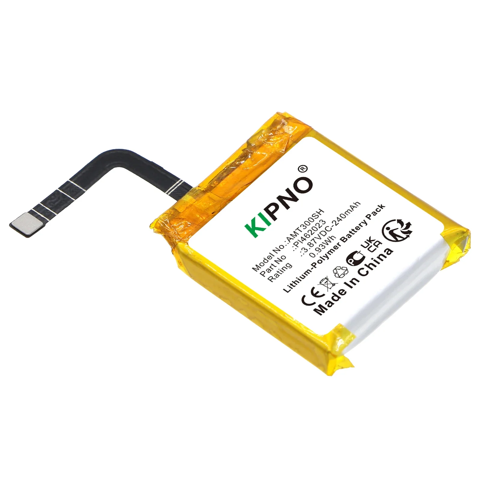 KIPNO 240mAh PL462023 Polymer Li-Ion Battery Cell for Amazfit Gts 3 A2035 Smart Sports Watch with Free Replacement Tools
KIPNO 240mAh PL462023 Polymer Li-Ion Battery Cell for Amazfit Gts 3 A2035 Smart Sports Watch with Free Replacement Tools